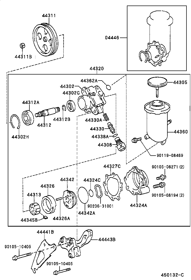 Exploded illustration 450132C