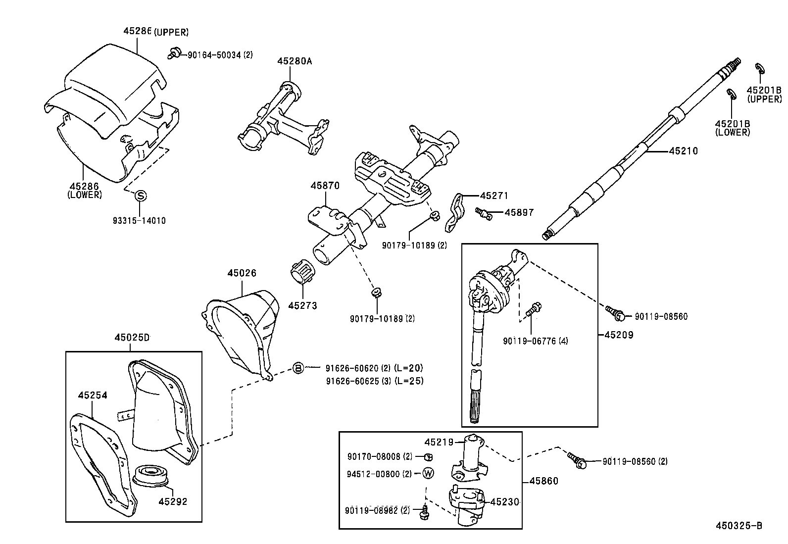 Exploded illustration 450325B
