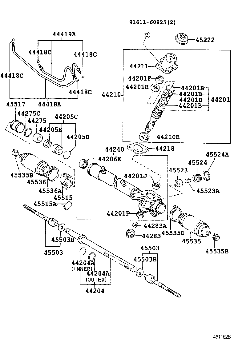 Exploded illustration 451152B
