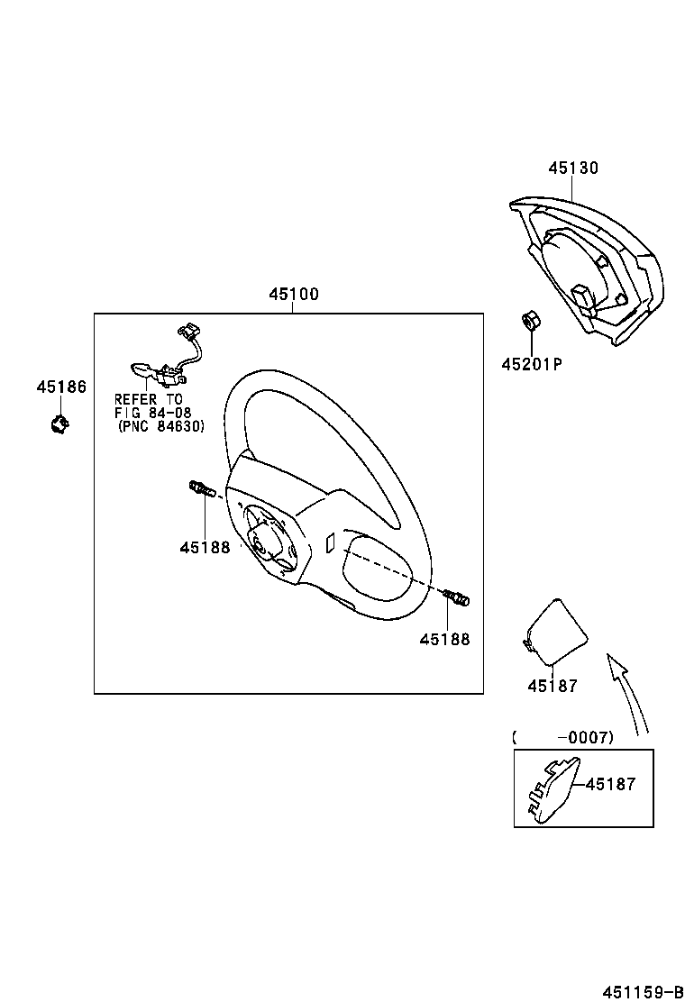 Exploded illustration 451159B