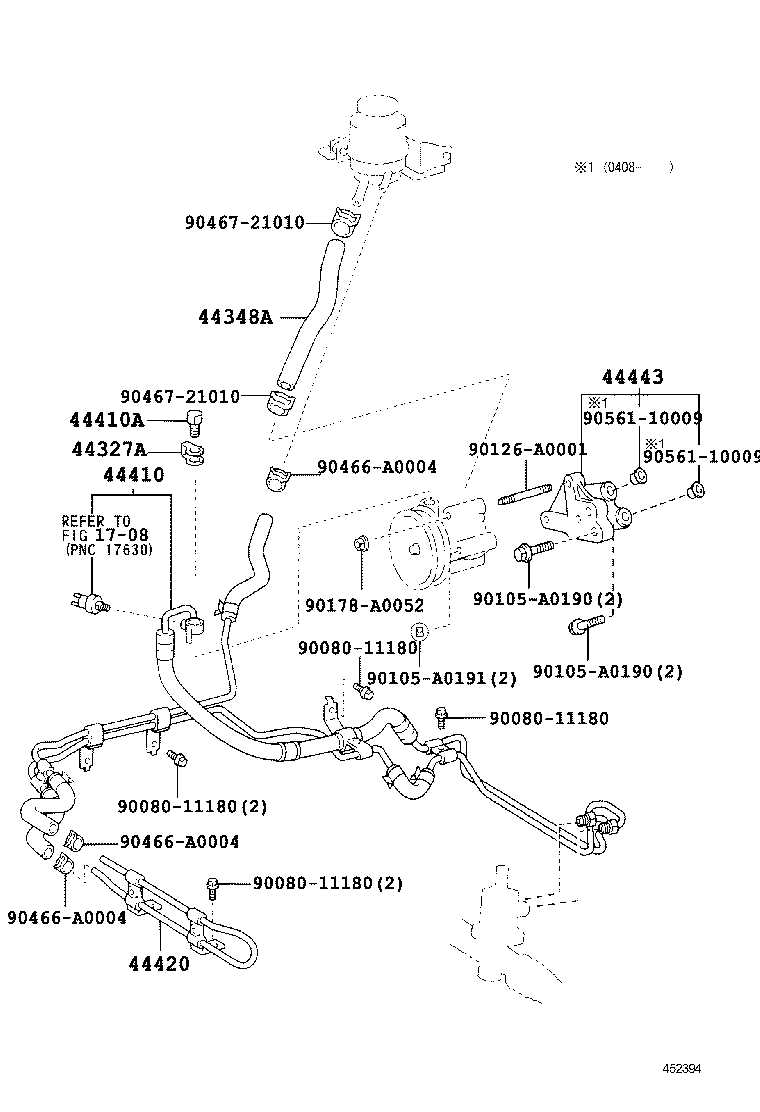 Exploded illustration 452394F