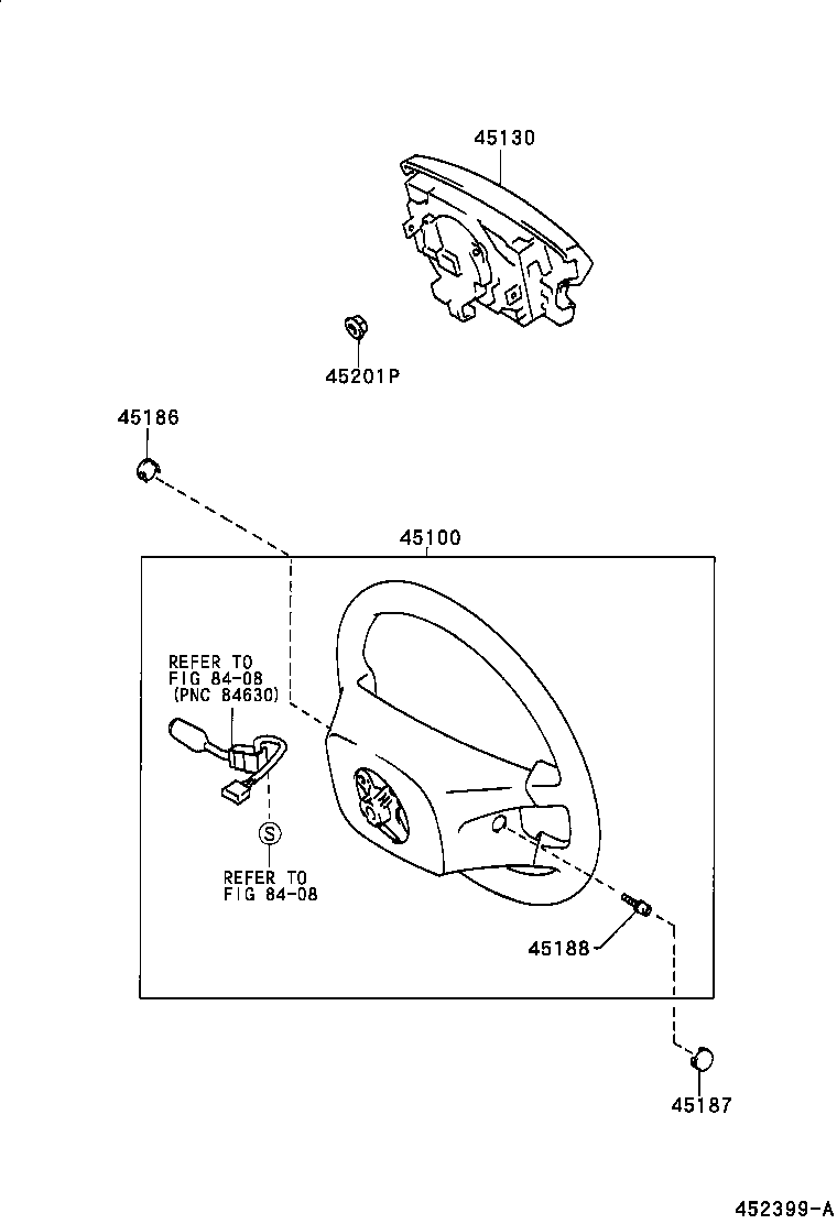 Exploded illustration 452399A