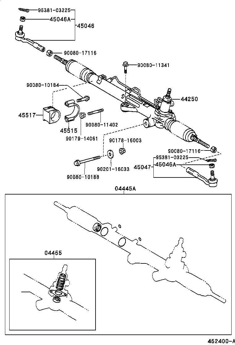 Exploded illustration 452400A