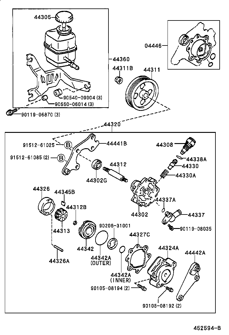 Exploded illustration 452594B