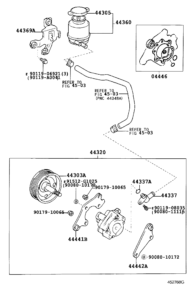 Exploded illustration 452768G