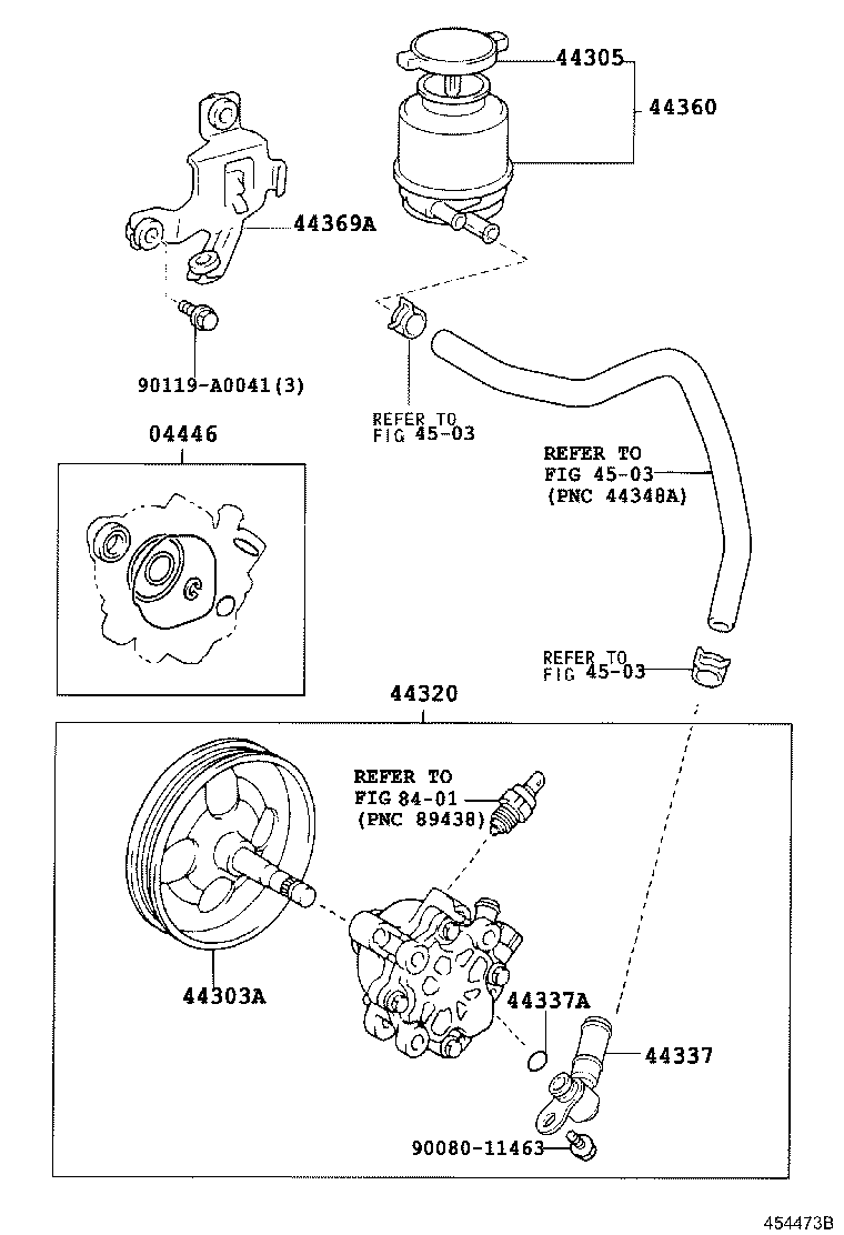 Exploded illustration 454473B
