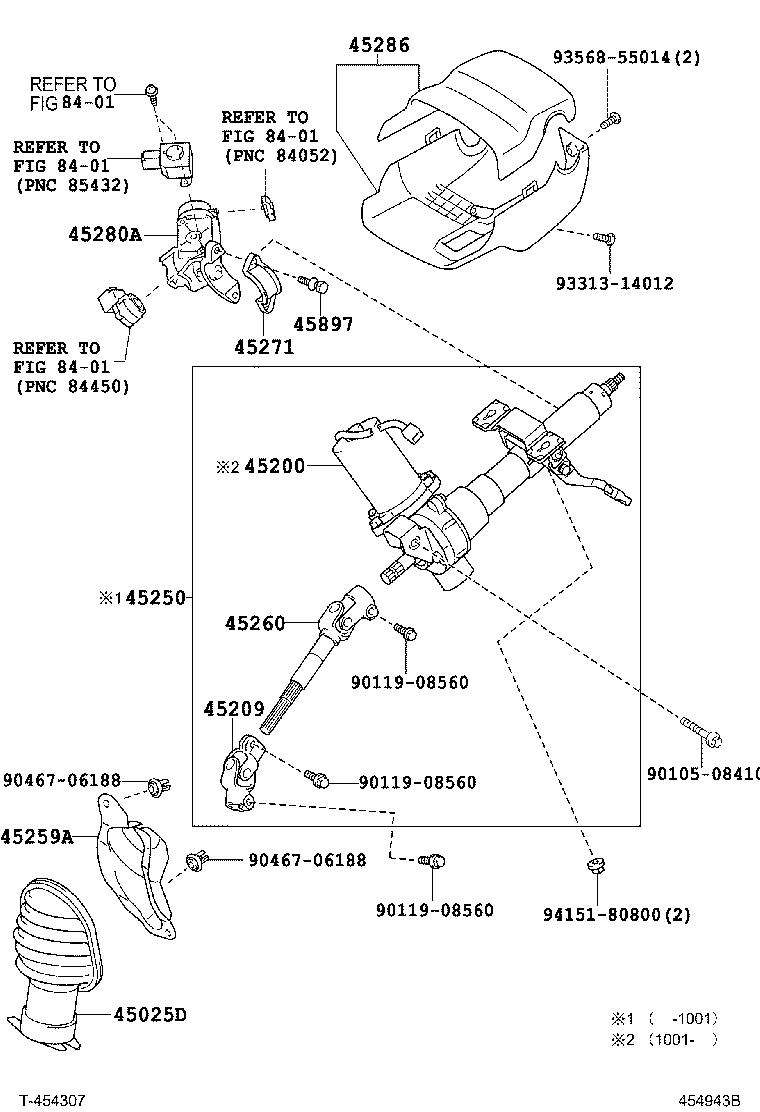 Exploded illustration 454943B