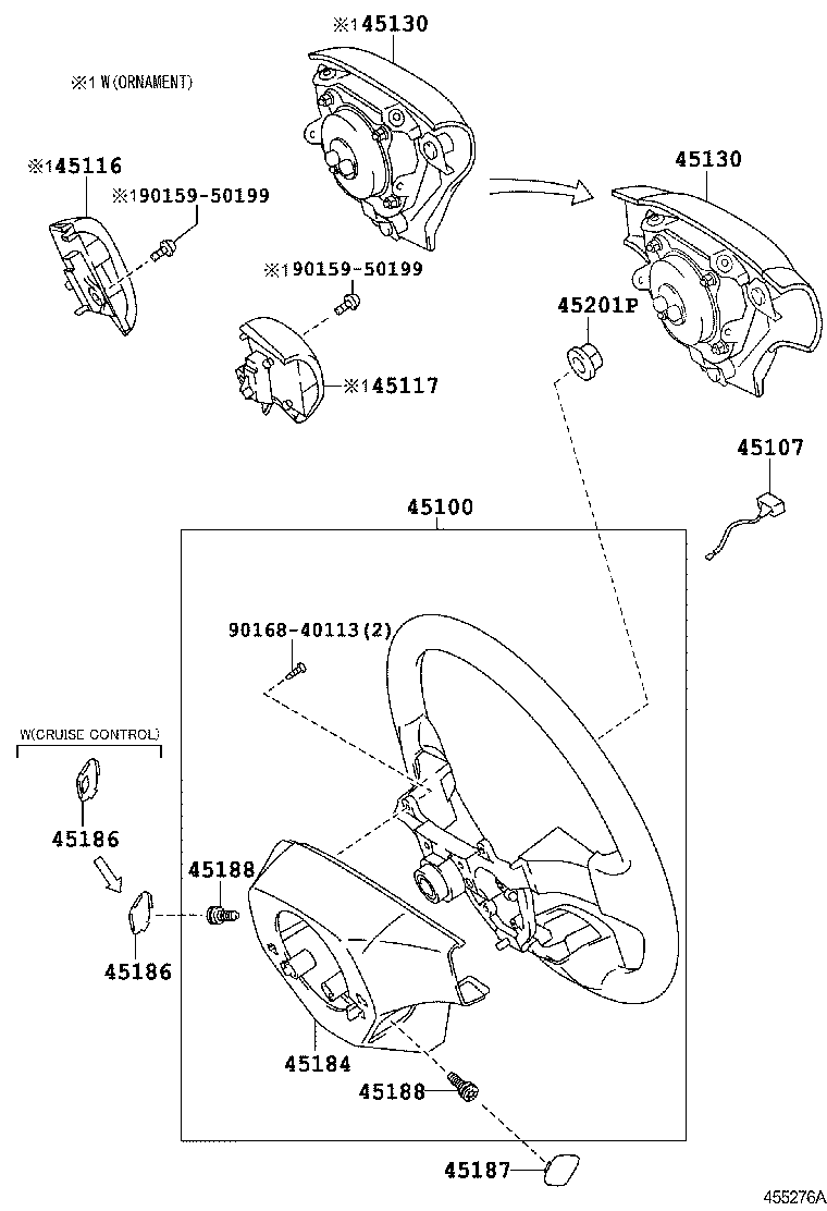 Exploded illustration 455276A