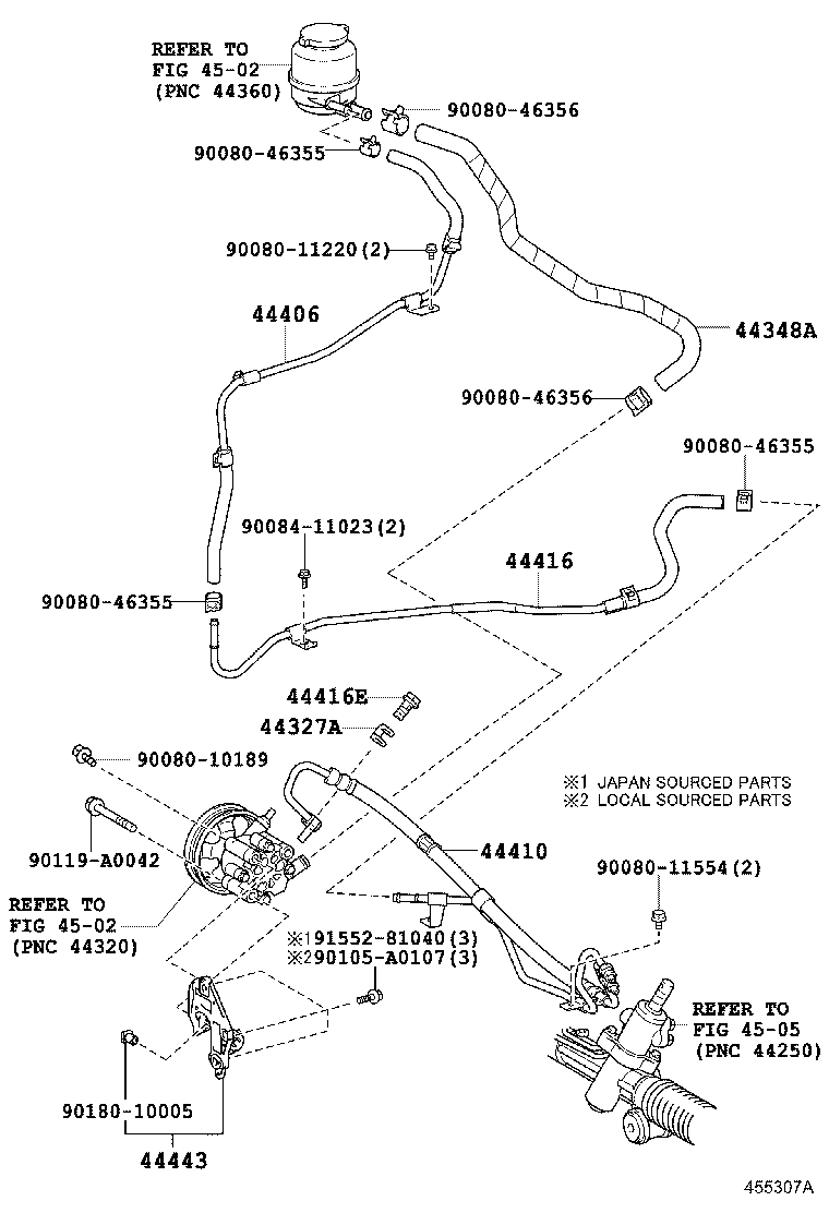 Exploded illustration 455307A