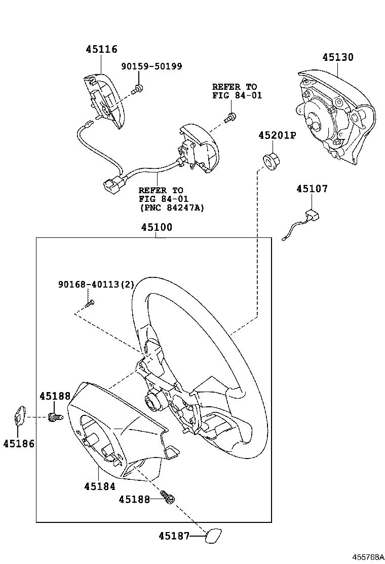 Exploded illustration 455768A