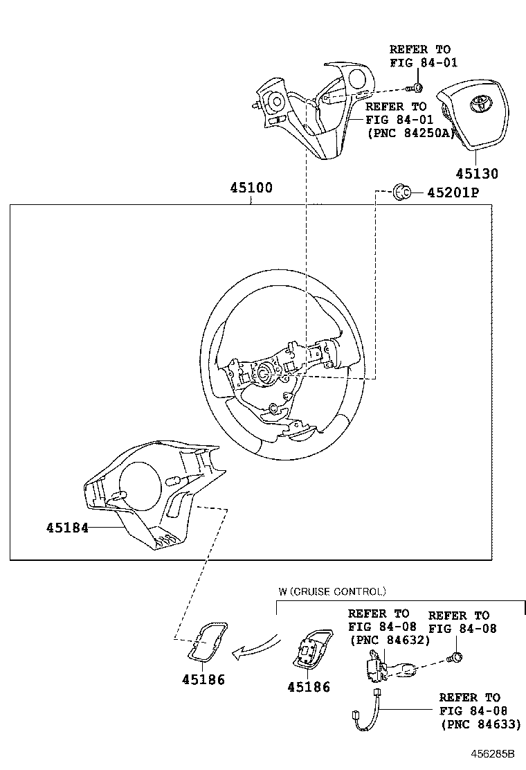 Exploded illustration 456285B