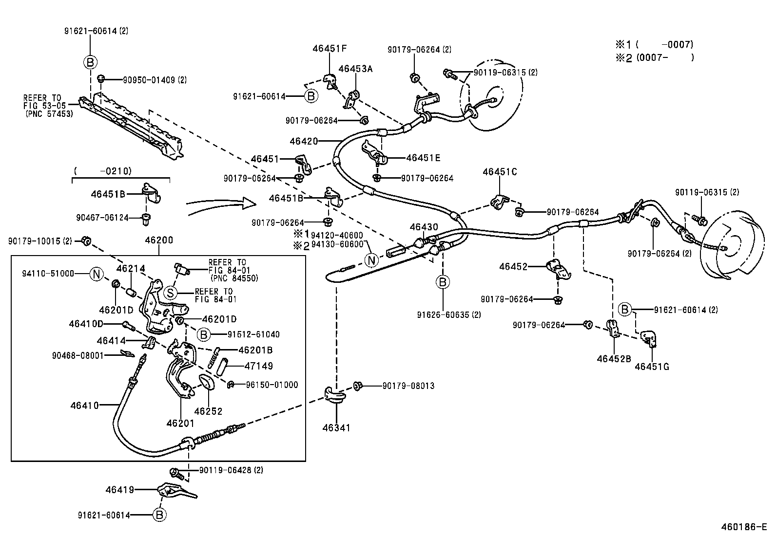Exploded illustration 460186E