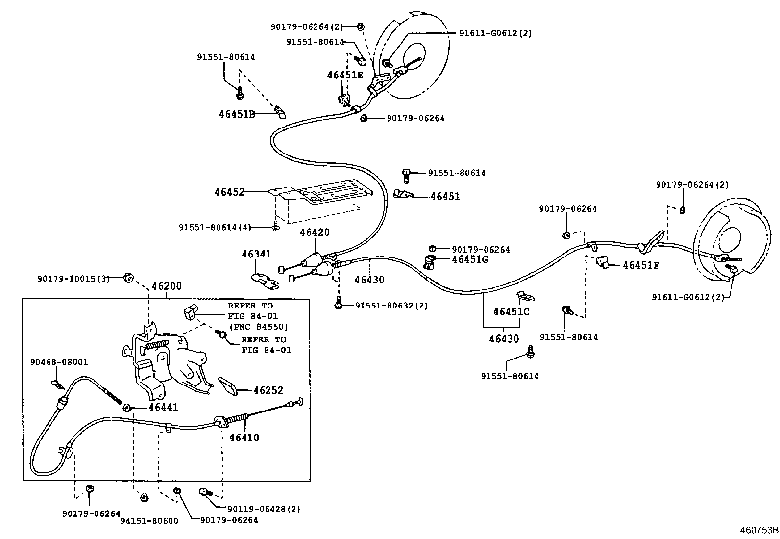 Exploded illustration 460753B