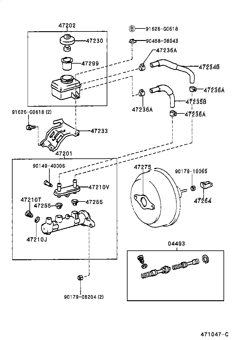 Exploded illustration 471047C