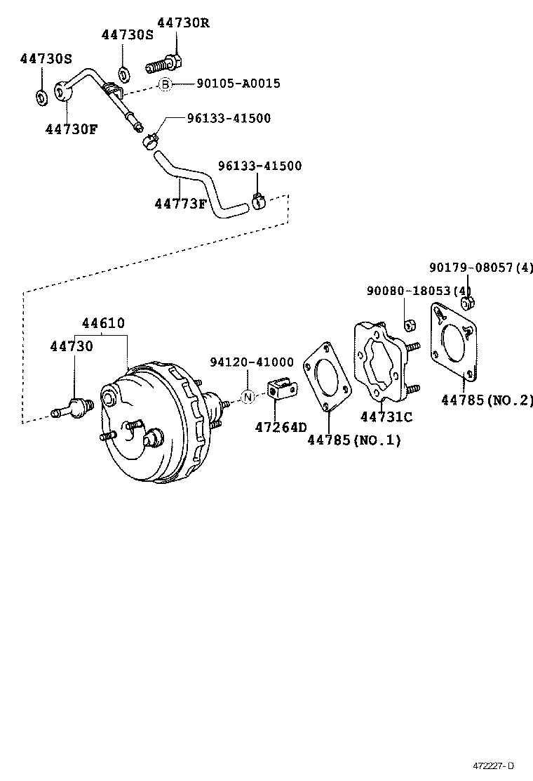 Exploded illustration 472227D