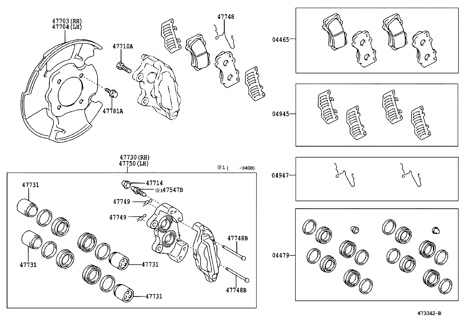 Exploded illustration 473342B