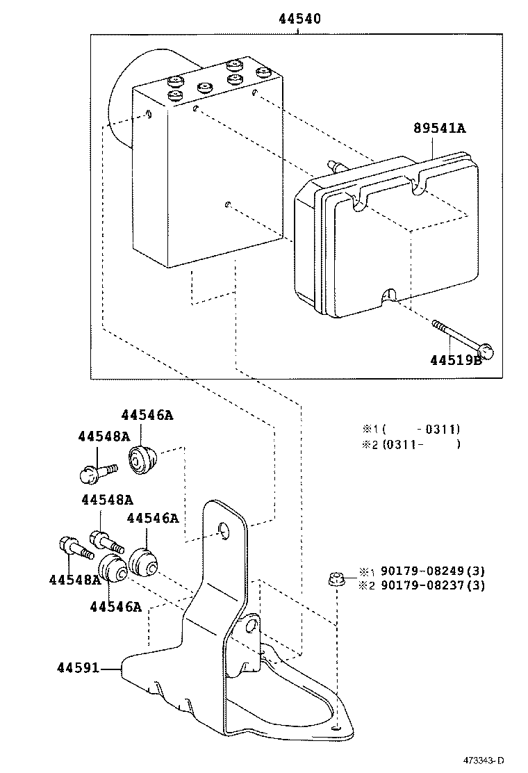 Exploded illustration 473343D