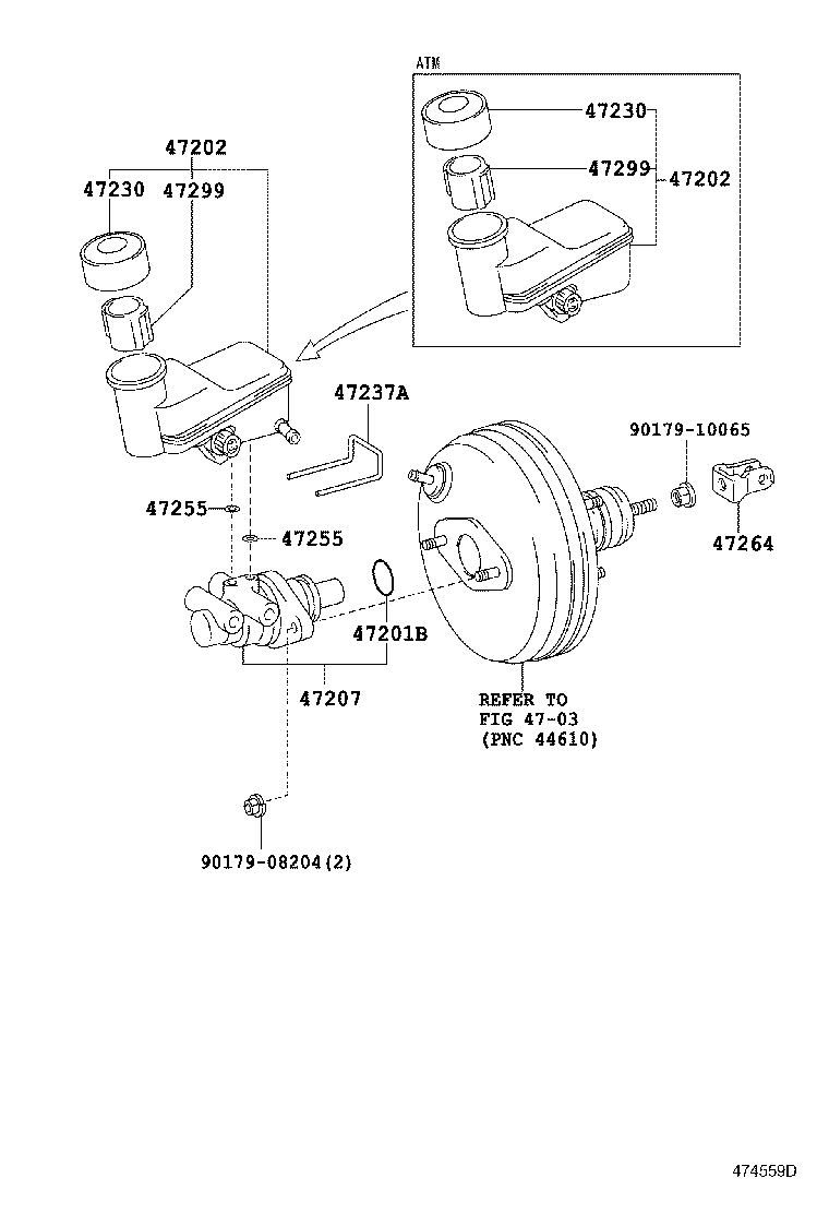 Exploded illustration 474559D
