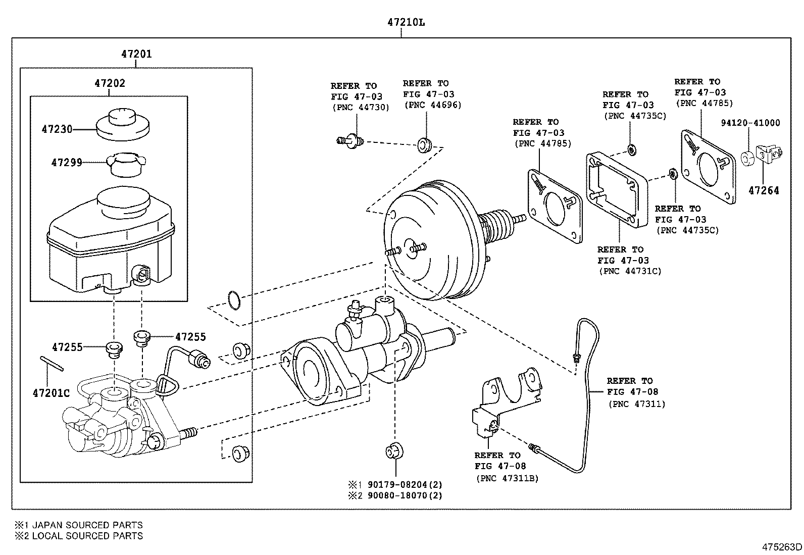 Exploded illustration 475263D