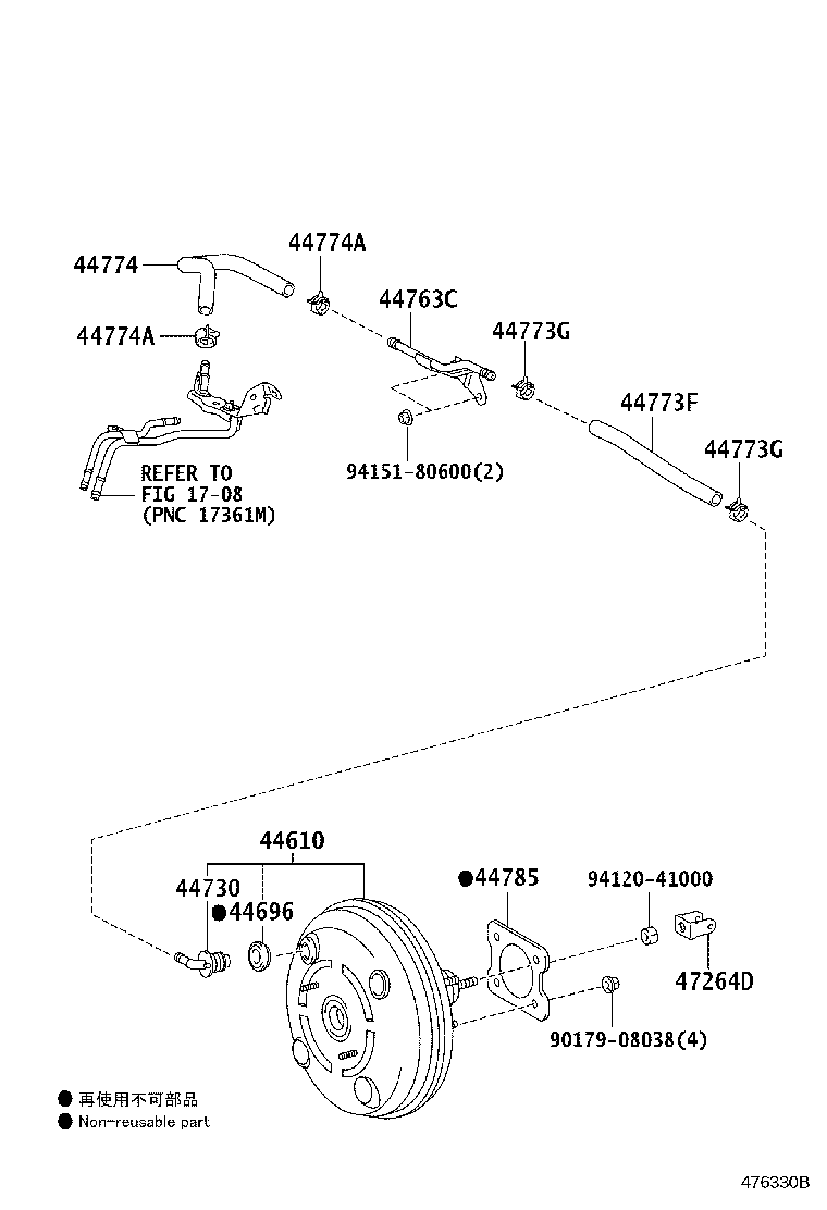 Exploded illustration 476330B