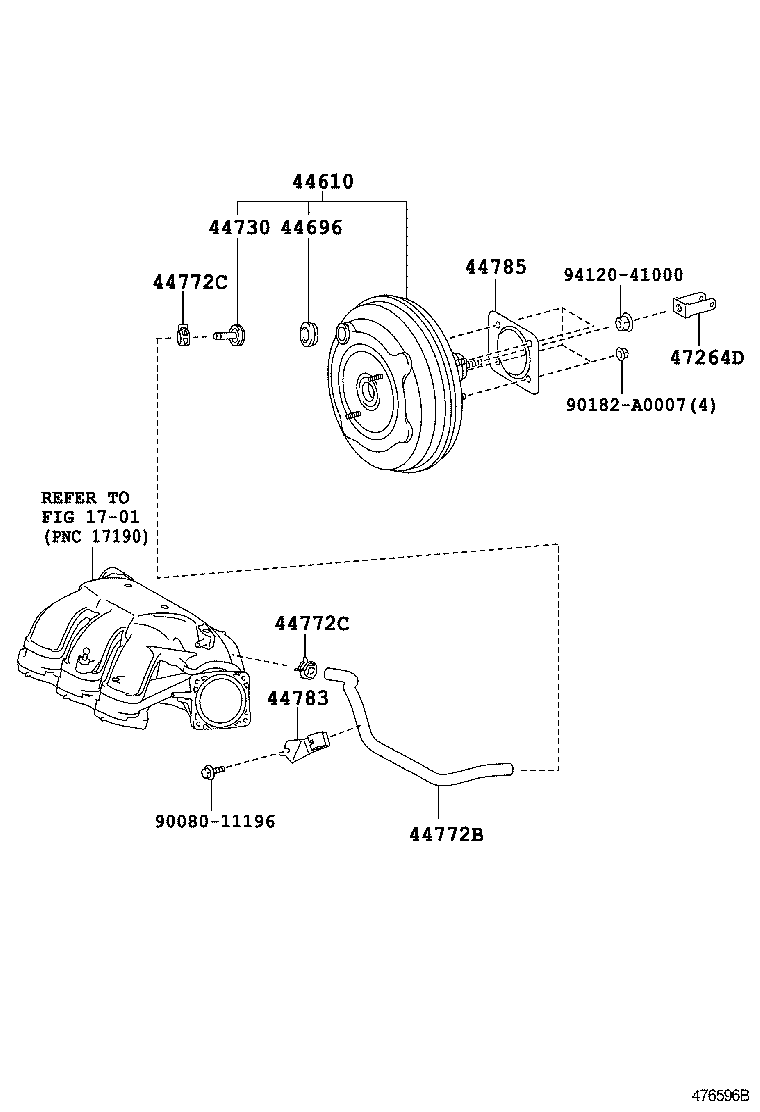 Exploded illustration 476596B