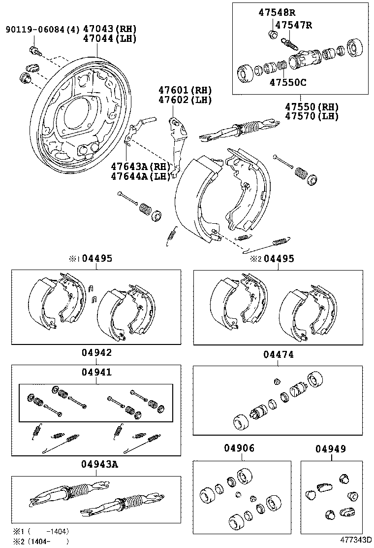 Exploded illustration 477343D