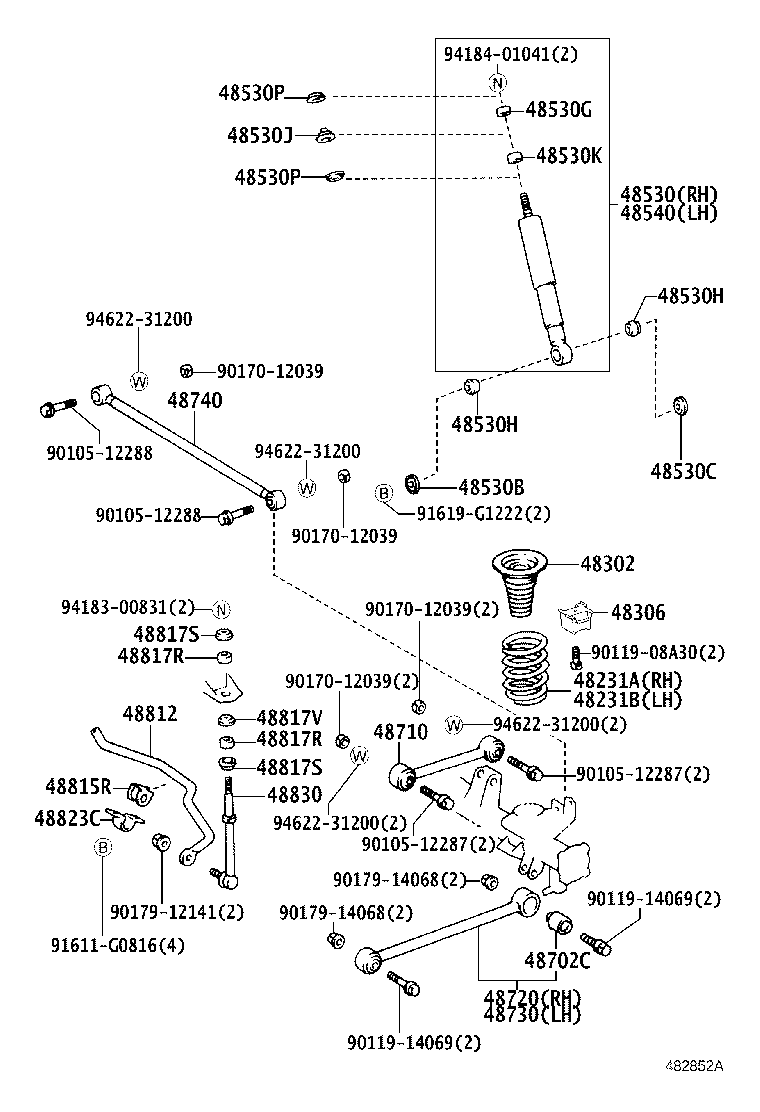 Exploded illustration 482852A