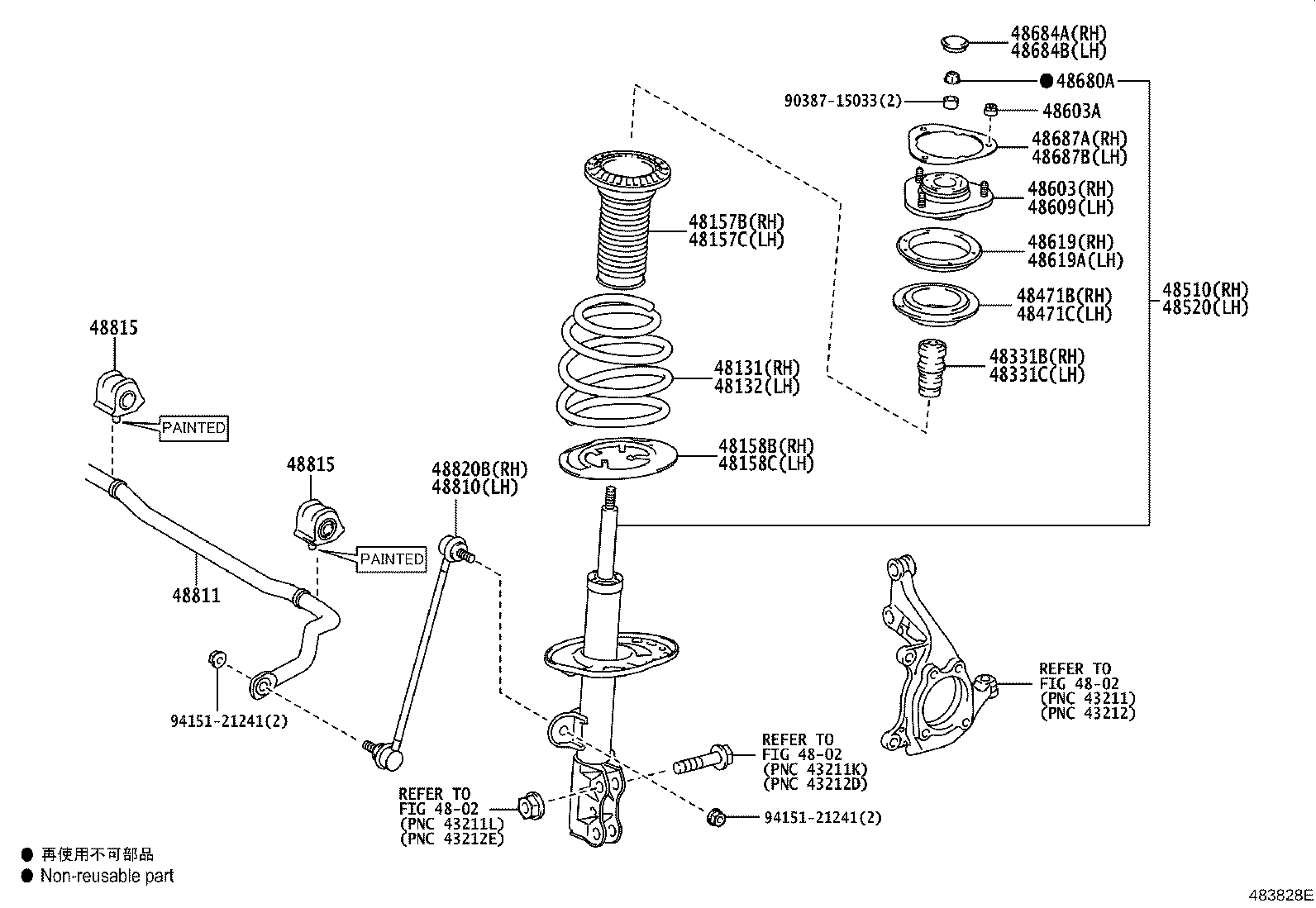 Exploded illustration 483828E