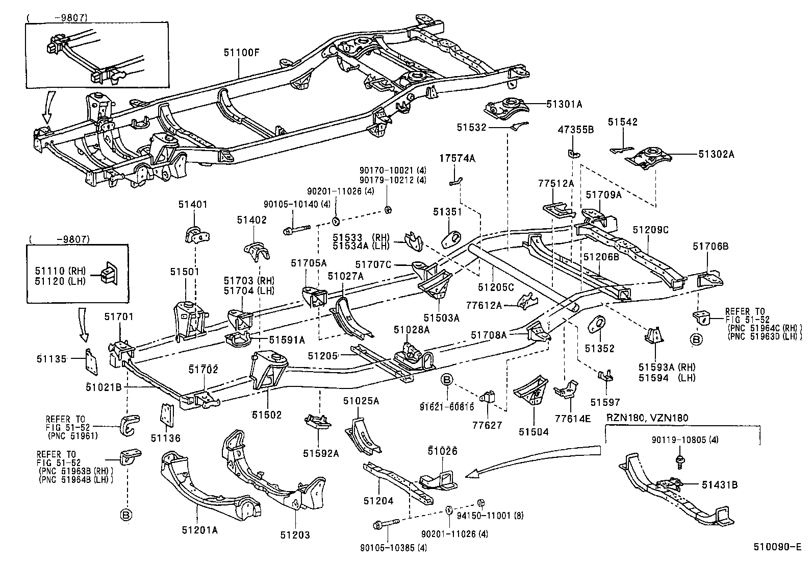 Exploded illustration 510090E