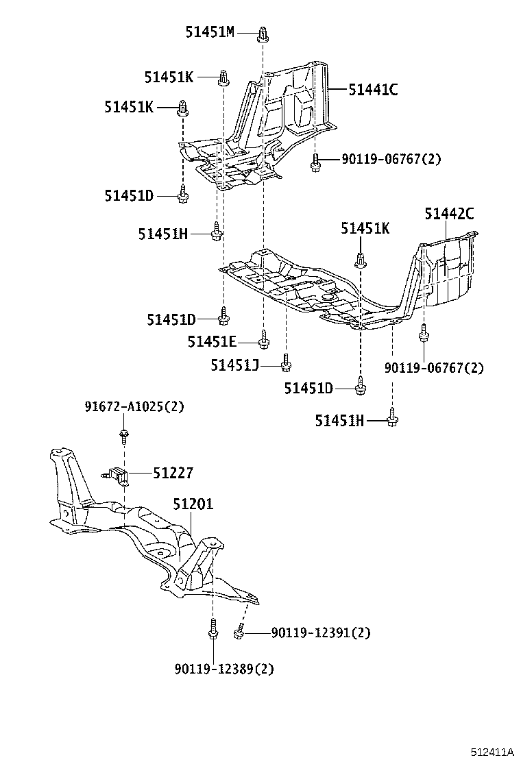 Exploded illustration 512411A