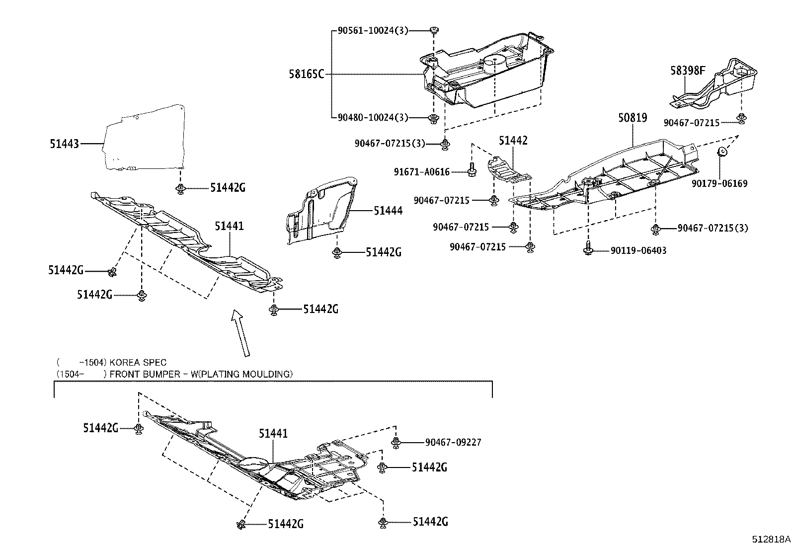 Exploded illustration 512818A