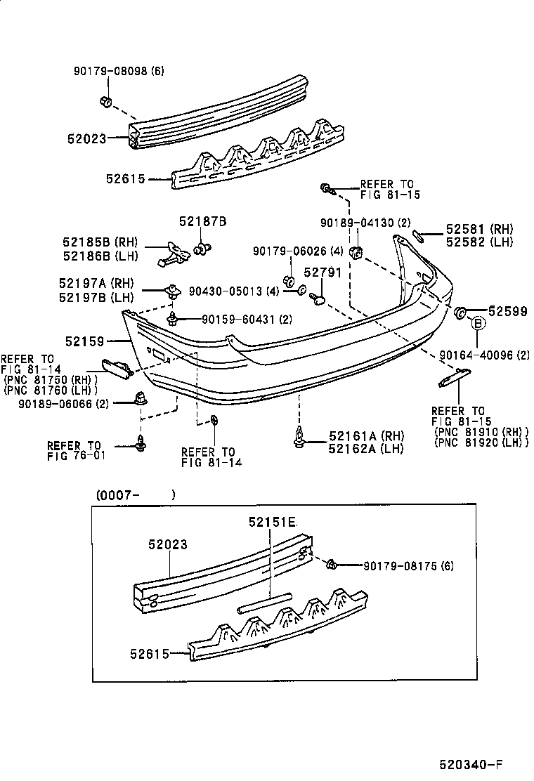 Exploded illustration 520340F