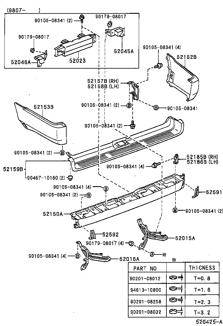 Exploded illustration 520425A