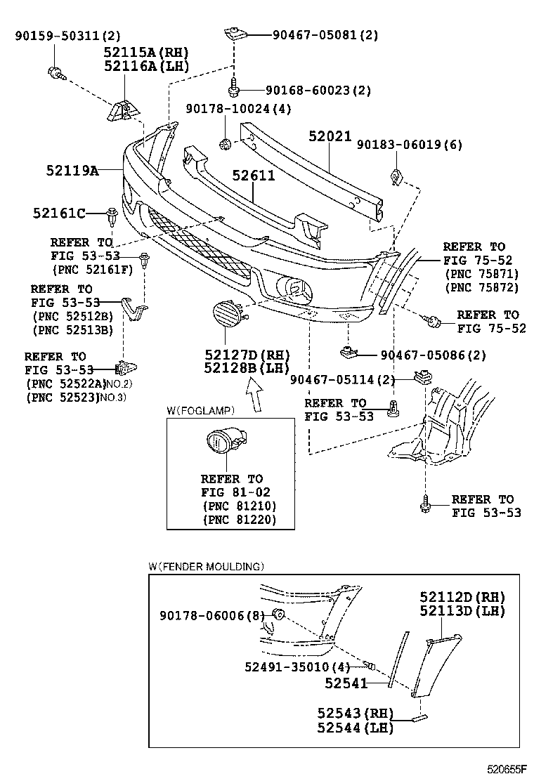 Exploded illustration 520655F