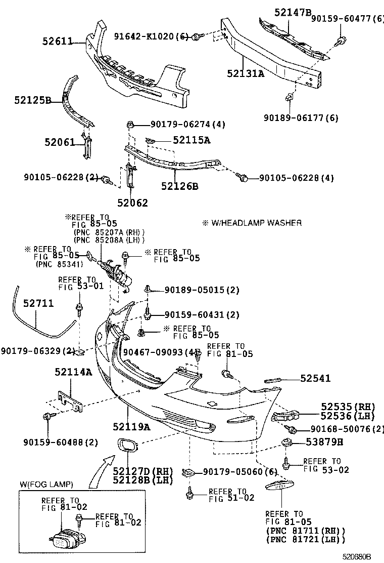 Exploded illustration 520680B