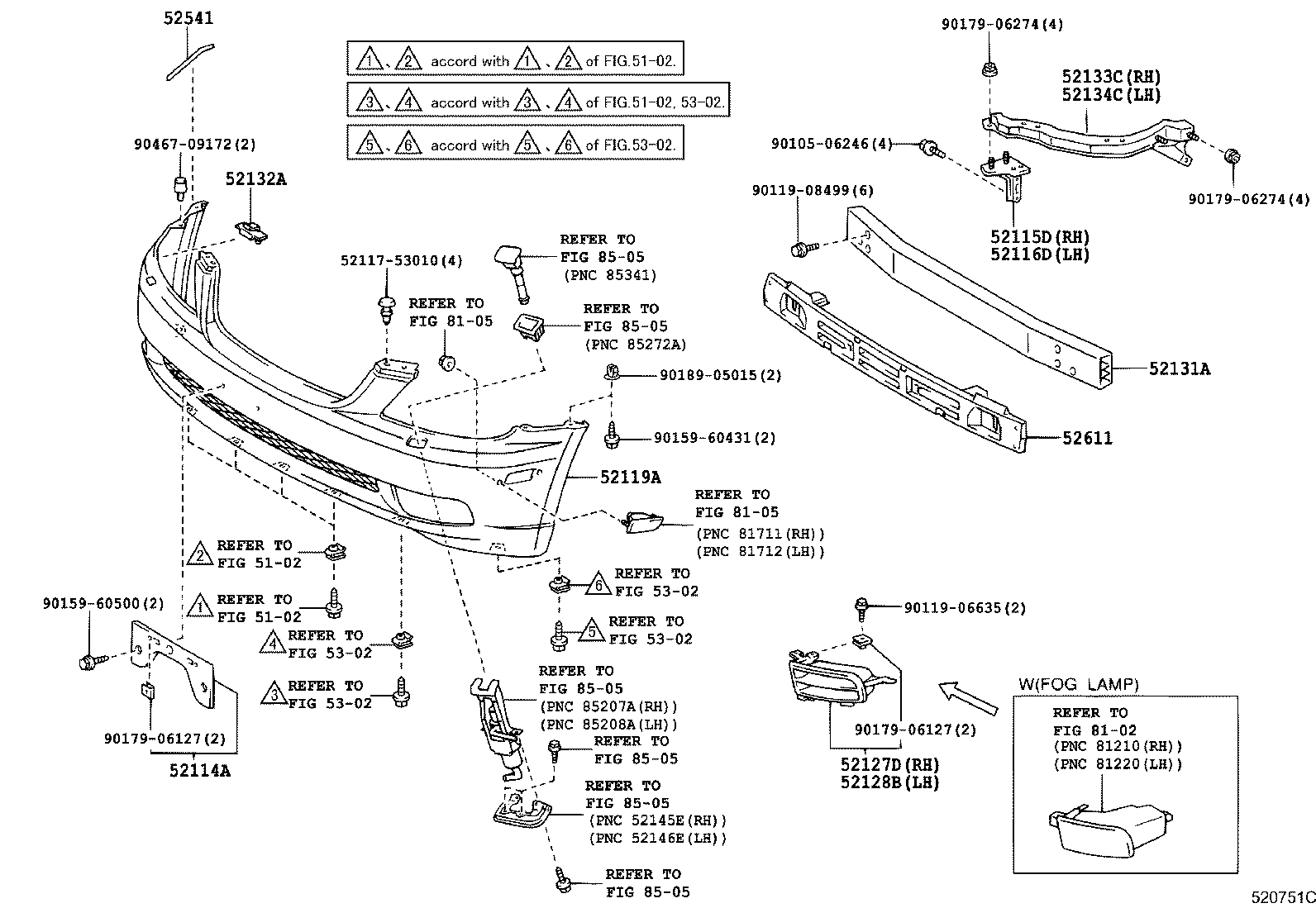 Exploded illustration 520751C