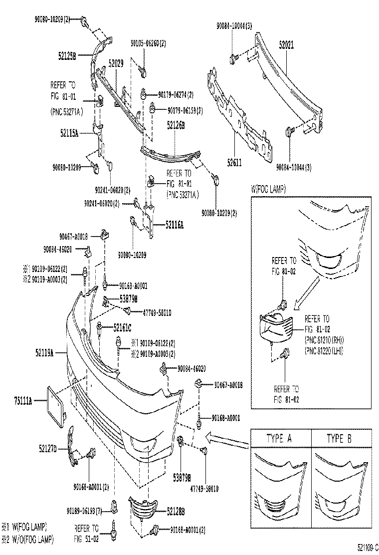Exploded illustration 521109C