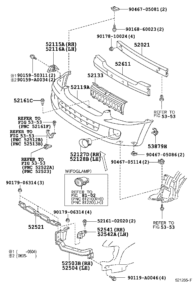 Exploded illustration 521255F