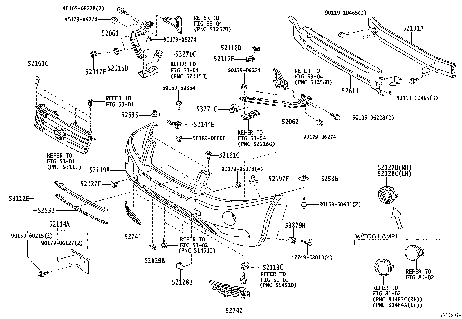 Exploded illustration 521346F