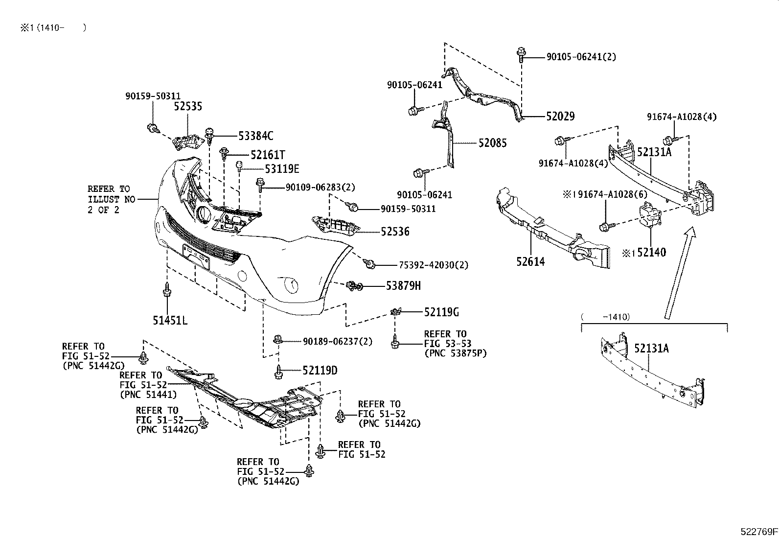 Exploded illustration 522769F