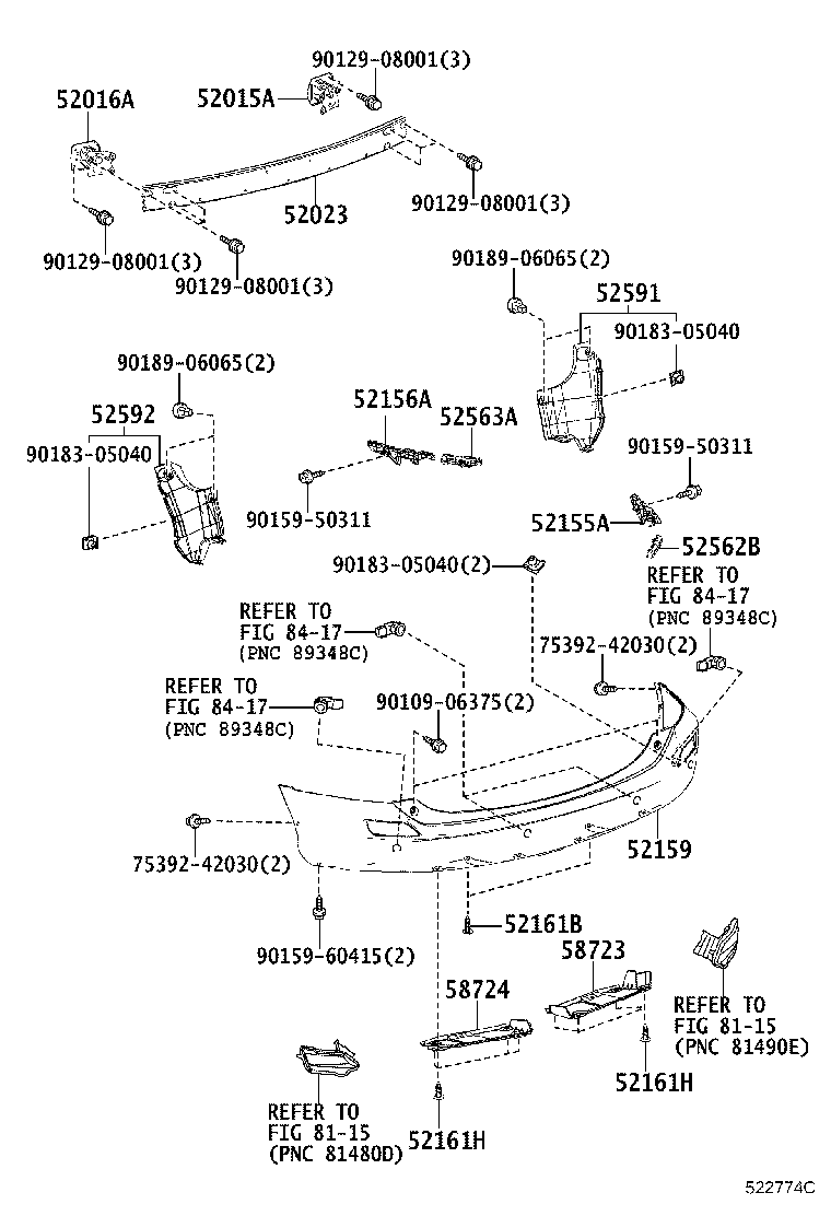 Exploded illustration 522774C