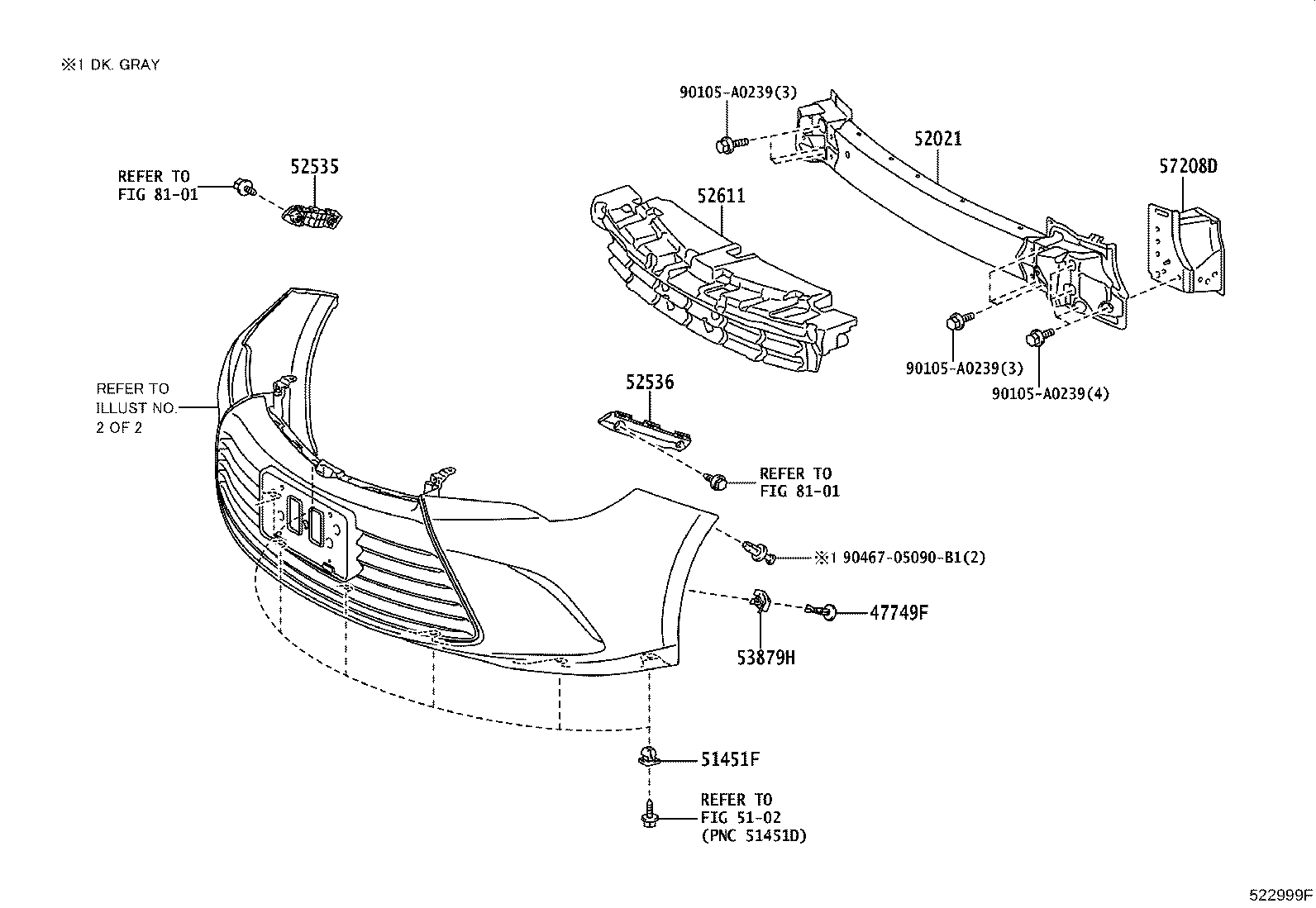 Exploded illustration 522999F