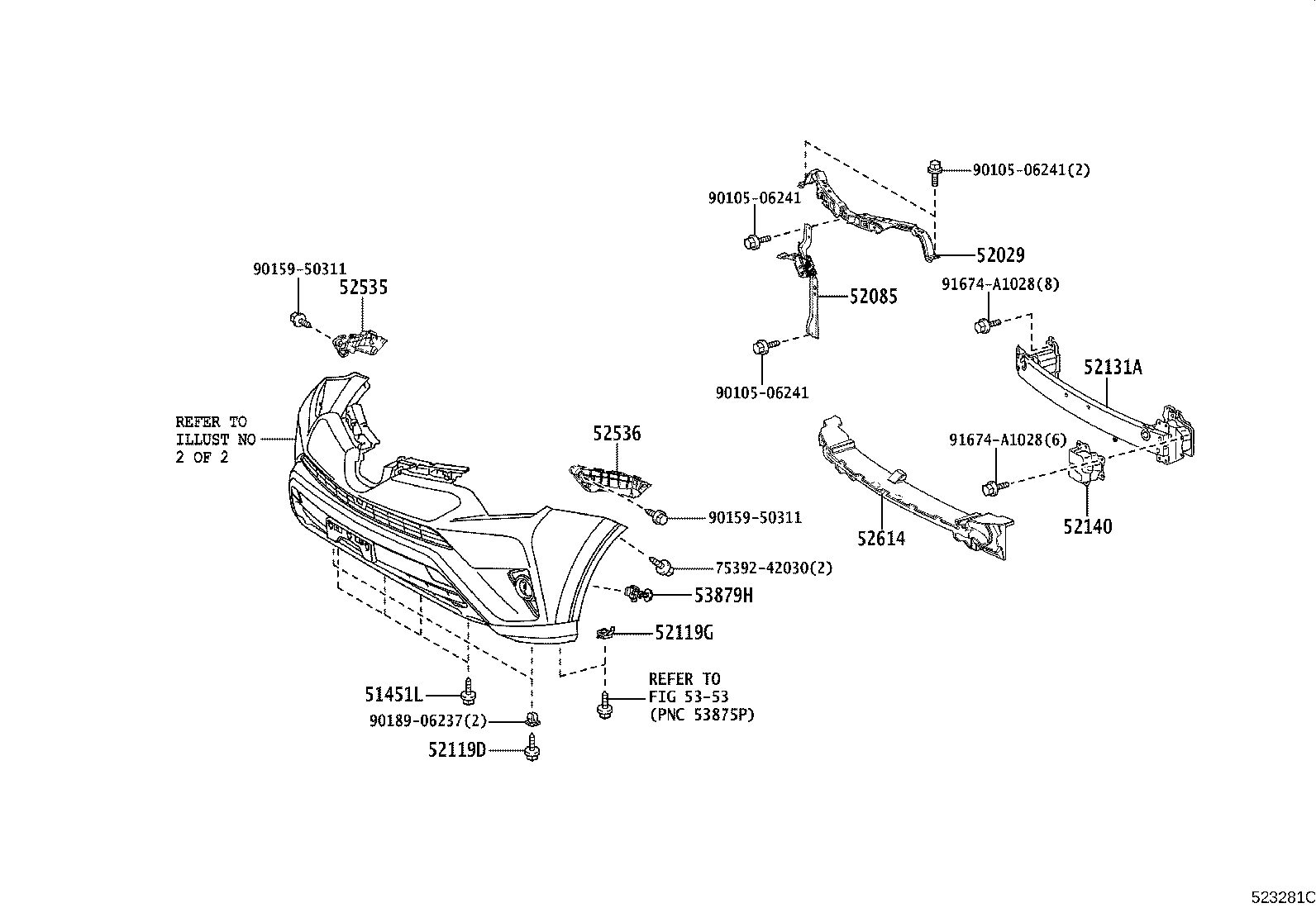 Exploded illustration 523281C