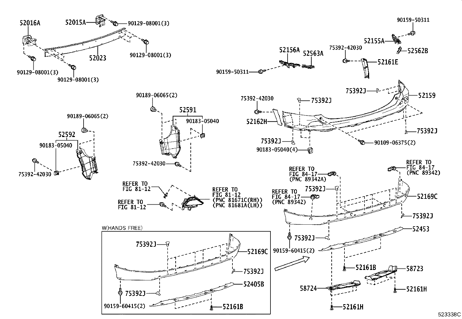 Exploded illustration 523338C