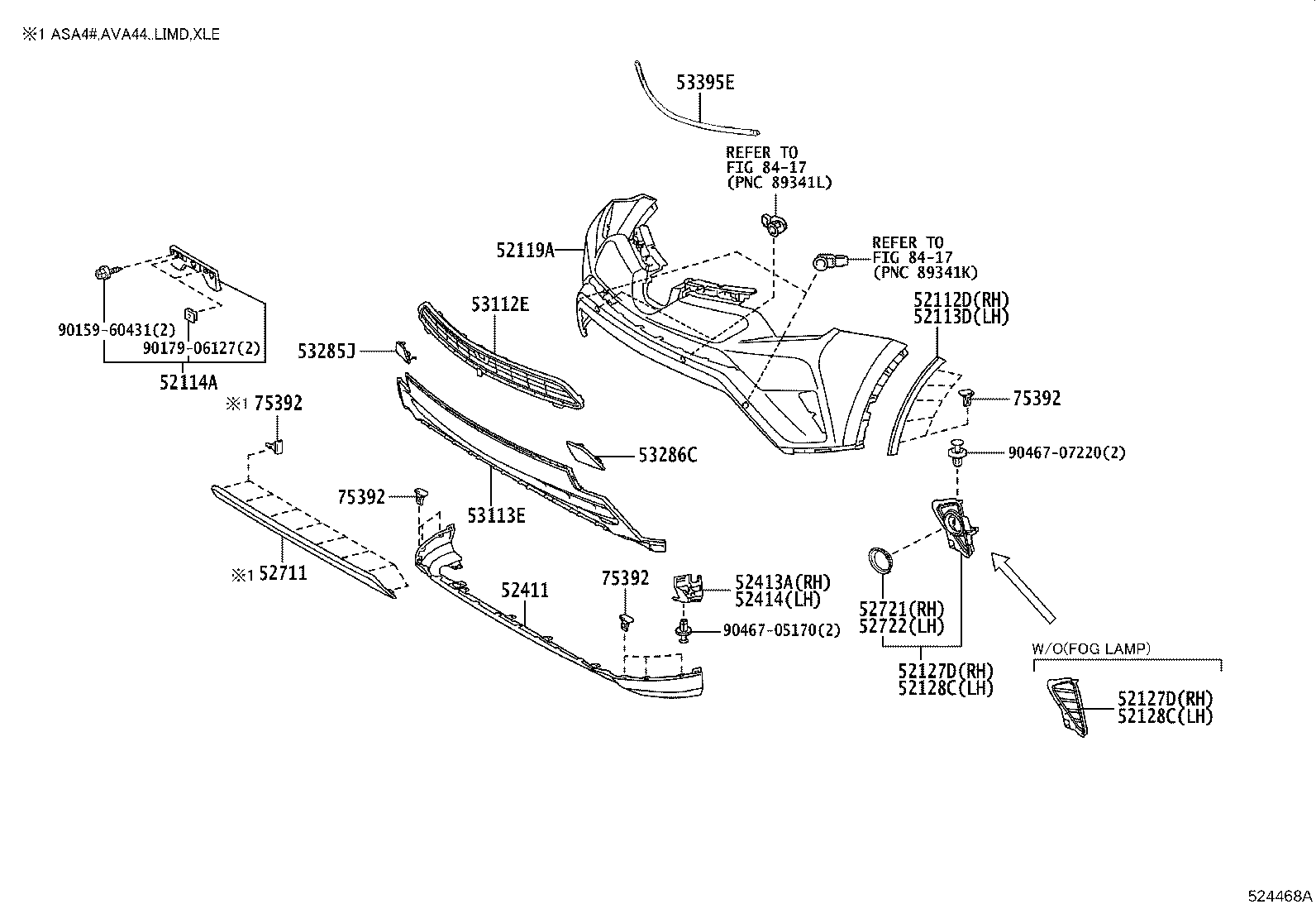 Exploded illustration 524468A