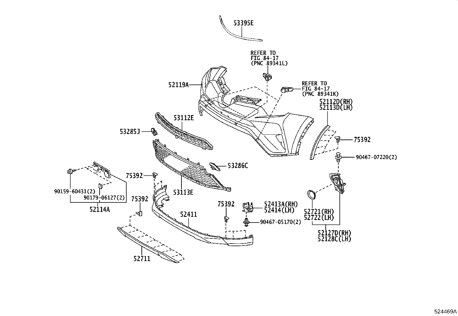 Exploded illustration 524469A
