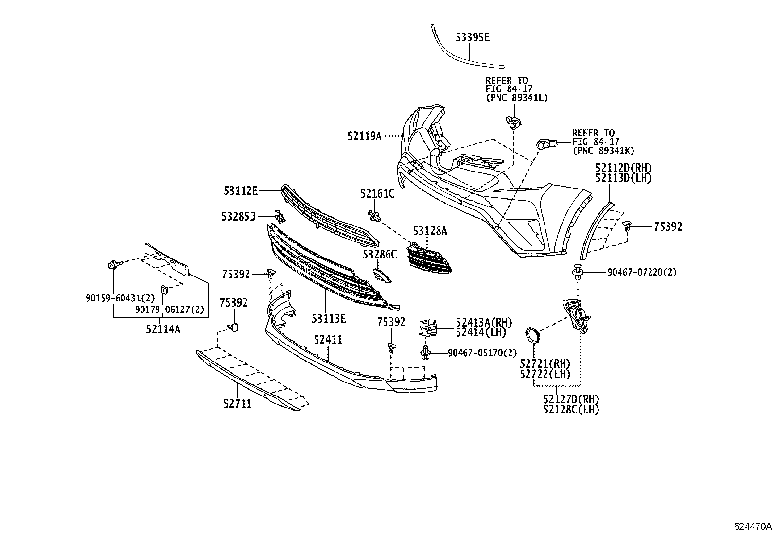 Exploded illustration 524470A