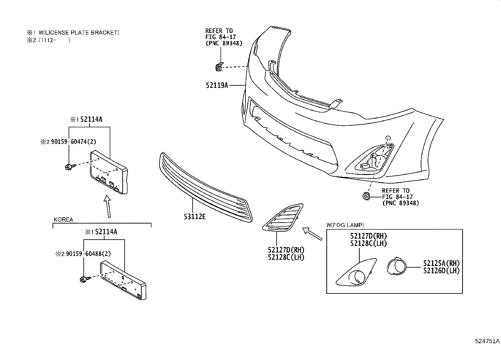 Exploded illustration 524751A