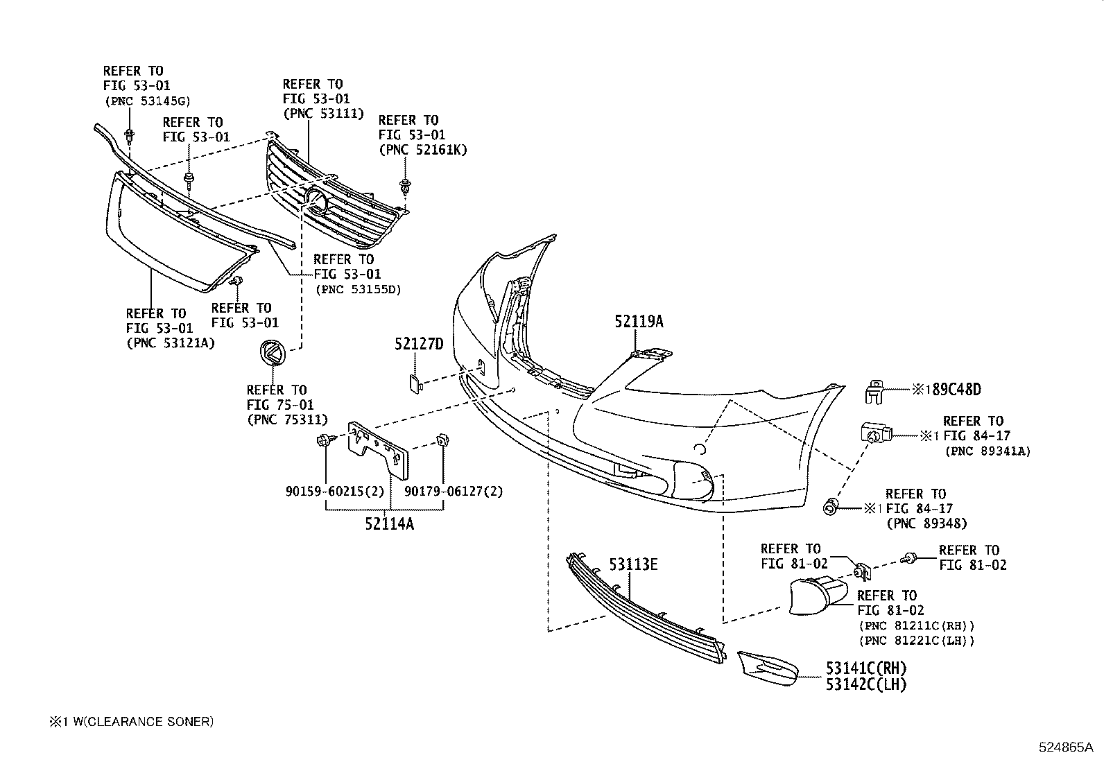 Exploded illustration 524865A
