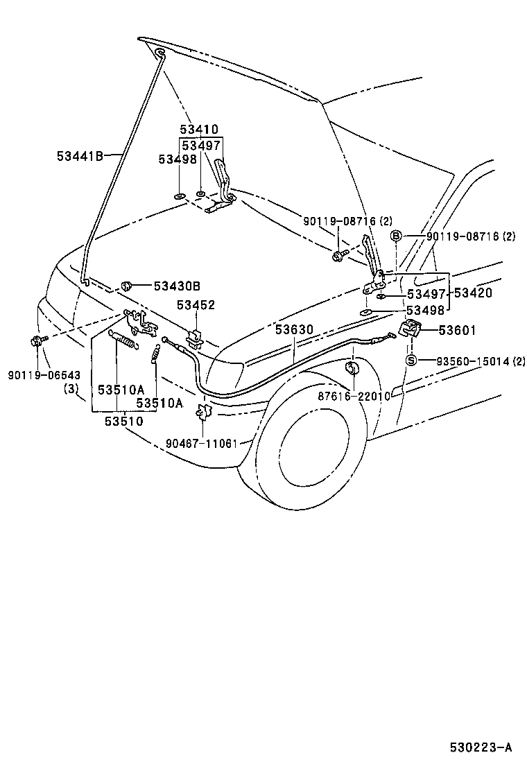 Exploded illustration 530223A